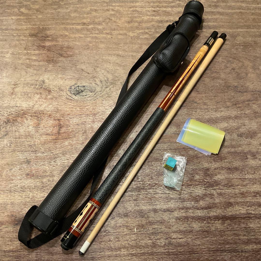 ま*ろ様 美品 ルカシー サイン入り Lucasi XXI ビリヤード キュー