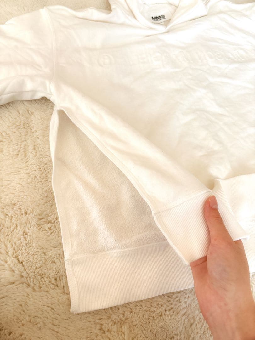 MM6 Maison Margiela フード付きパーカー ロゴ刺繍