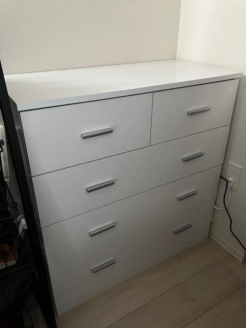 LOWYA 大容量収納チェスト 全面化粧仕上げタンス [幅84]