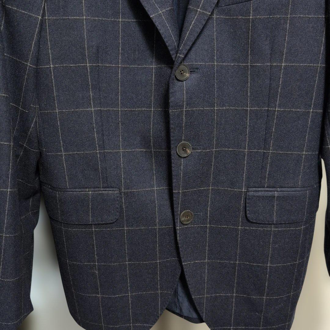 最終価格！ボリオリ HAMPTON スーツセットアップ 44 ネイビー チェック