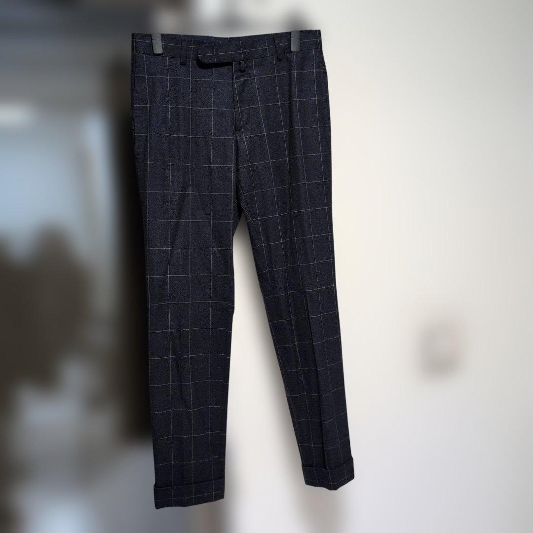 最終価格！ボリオリ HAMPTON スーツセットアップ 44 ネイビー チェック