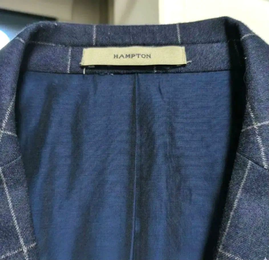 最終価格！ボリオリ HAMPTON スーツセットアップ 44 ネイビー チェック