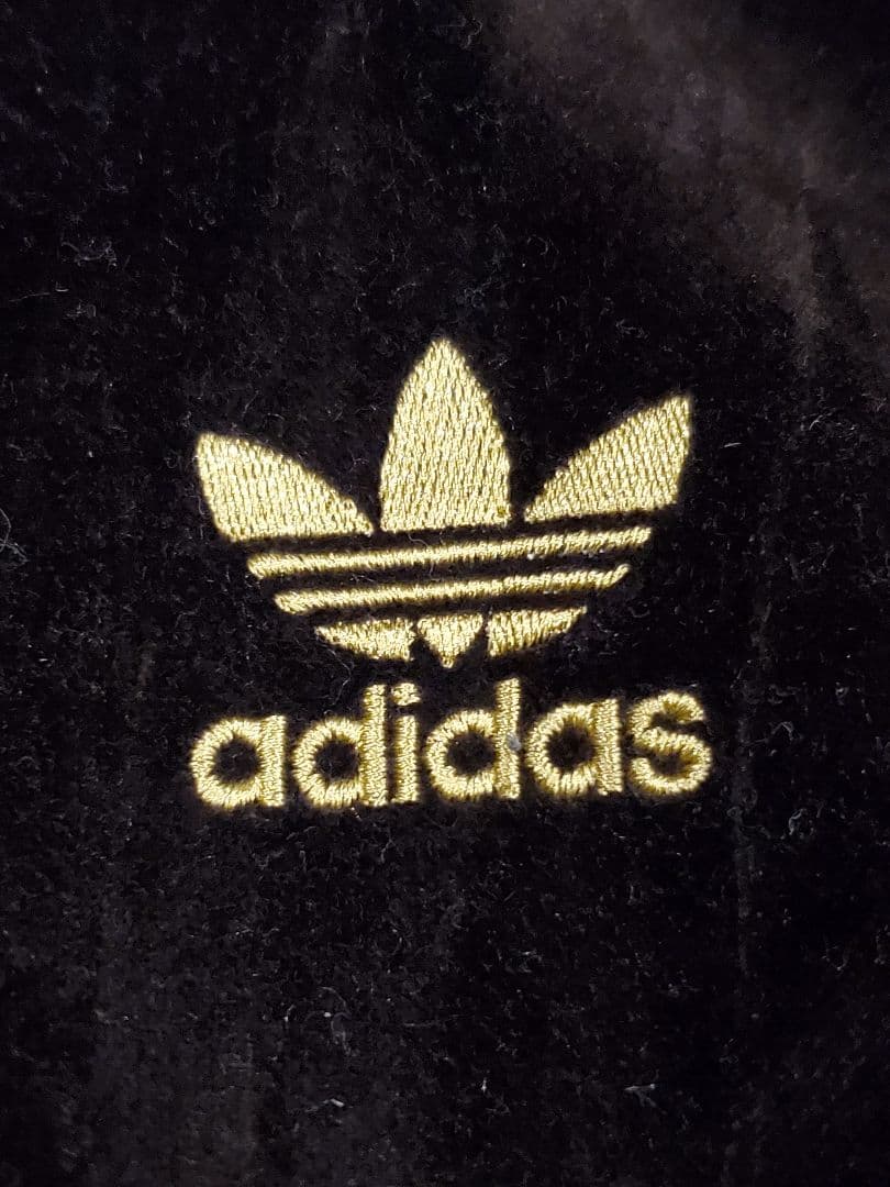 adidas アディダス ベロア トラックジャケット ブラウン×ゴールド