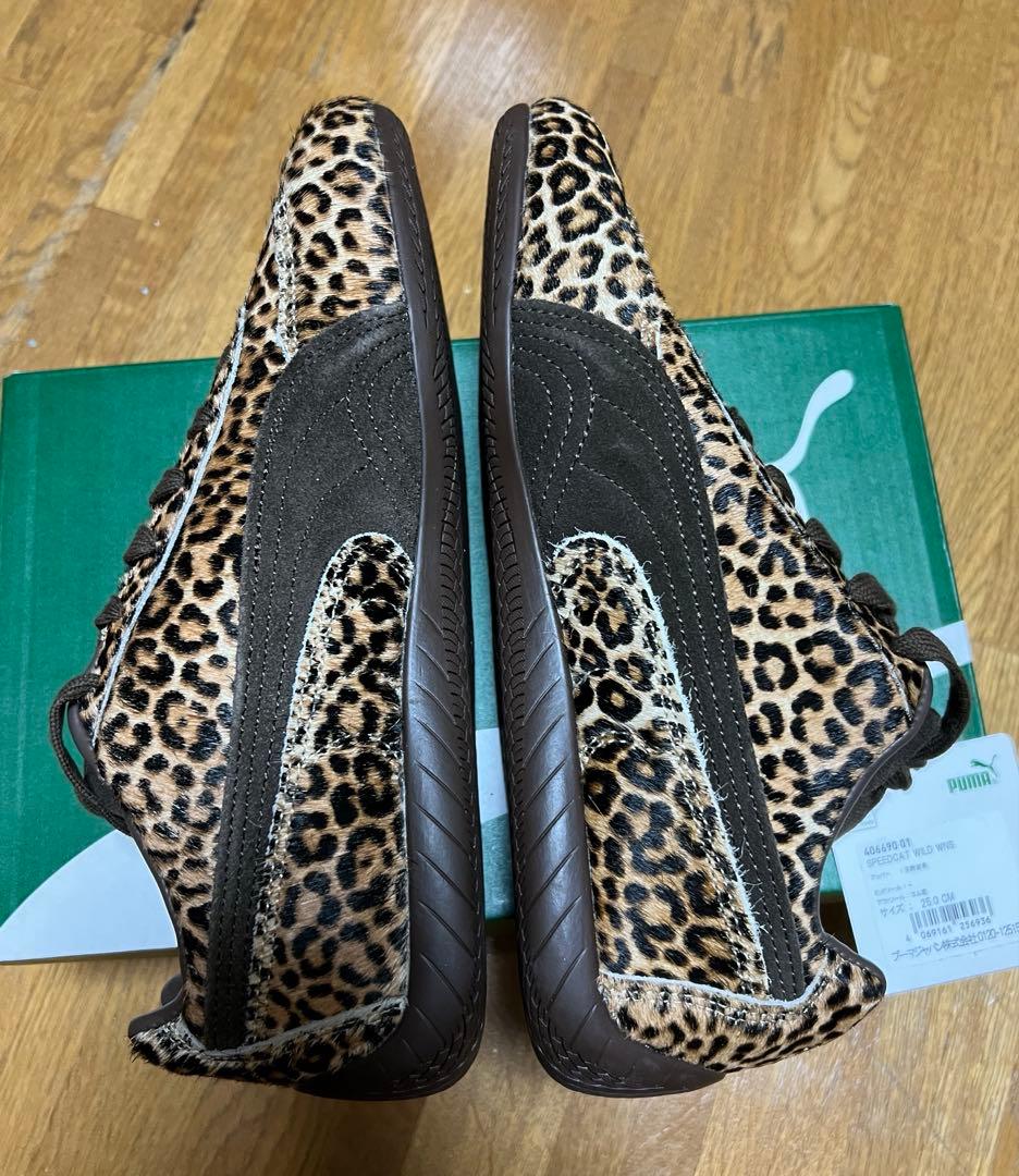 PUMAスニーカーSPEEDCAT WILDレオパード　25cm