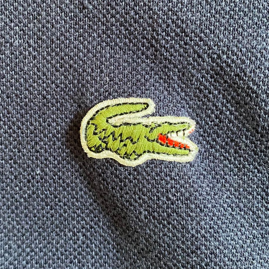 70s 80s フランス製 ラコステ ポロシャツ フレンチラコステ ネイビー