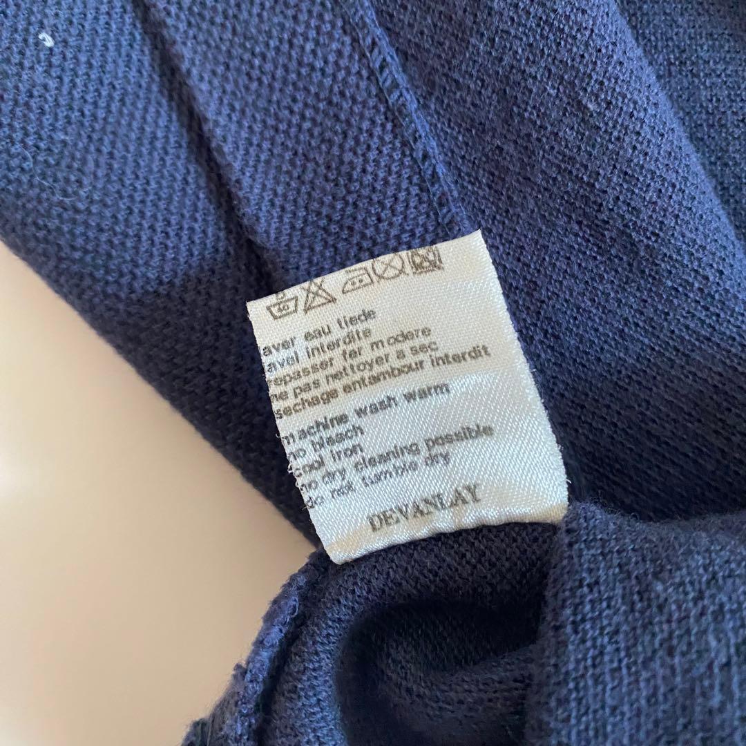 70s 80s フランス製 ラコステ ポロシャツ フレンチラコステ ネイビー