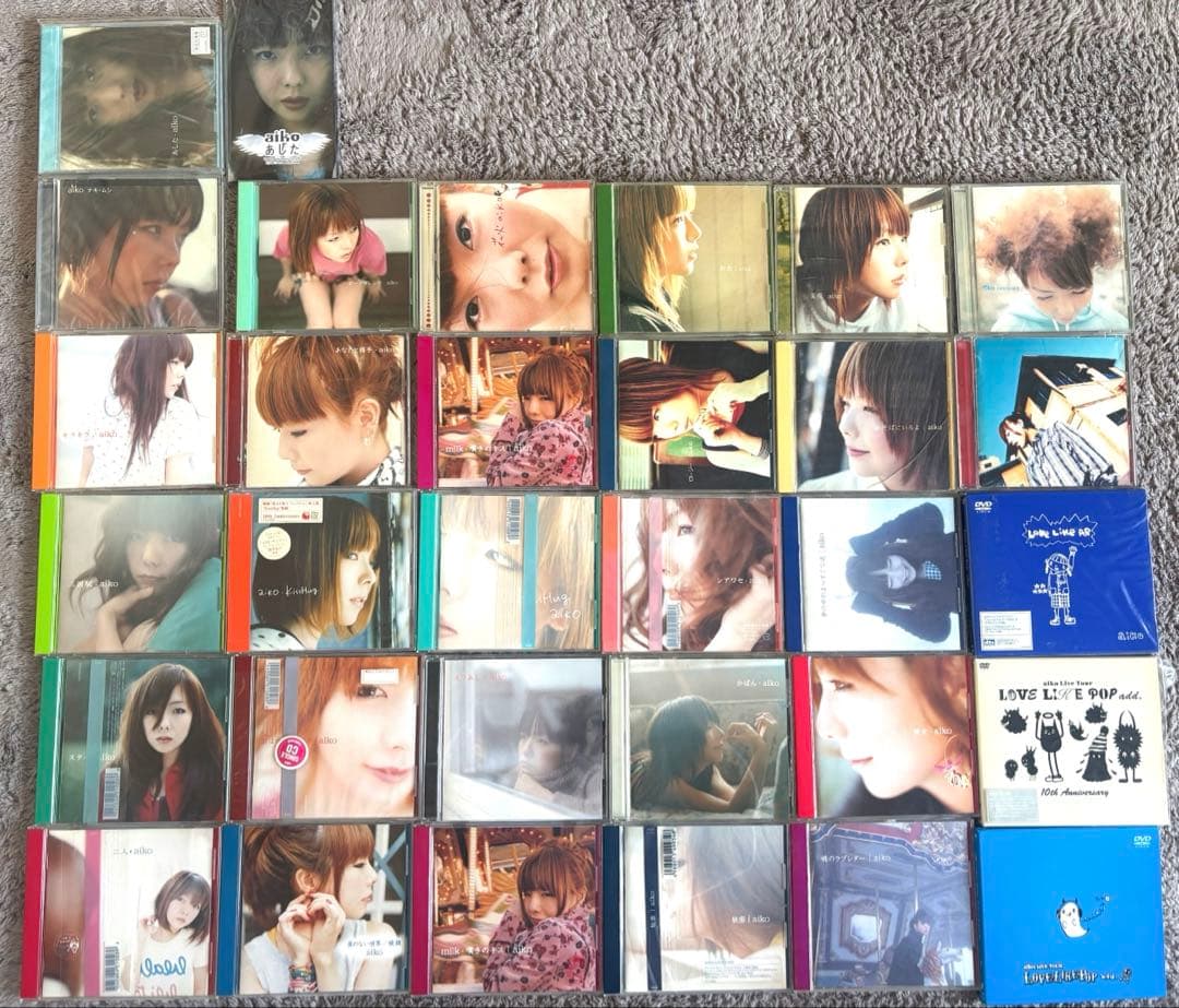 aiko シングル22枚・アルバム7枚・LiveDVD3枚セット　おまけ付