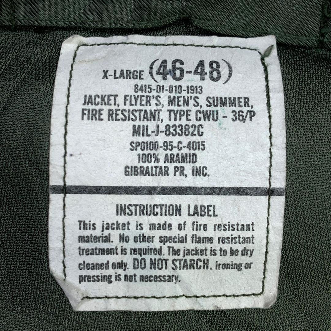 90s米軍実物 CWU-36P 後期型 1995年 ノーメックス XL　C958