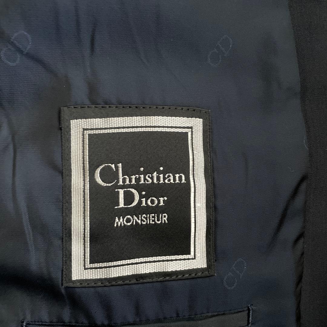 クリスチャンディオール ウール スーツ セットアップ ネイビー XL相当