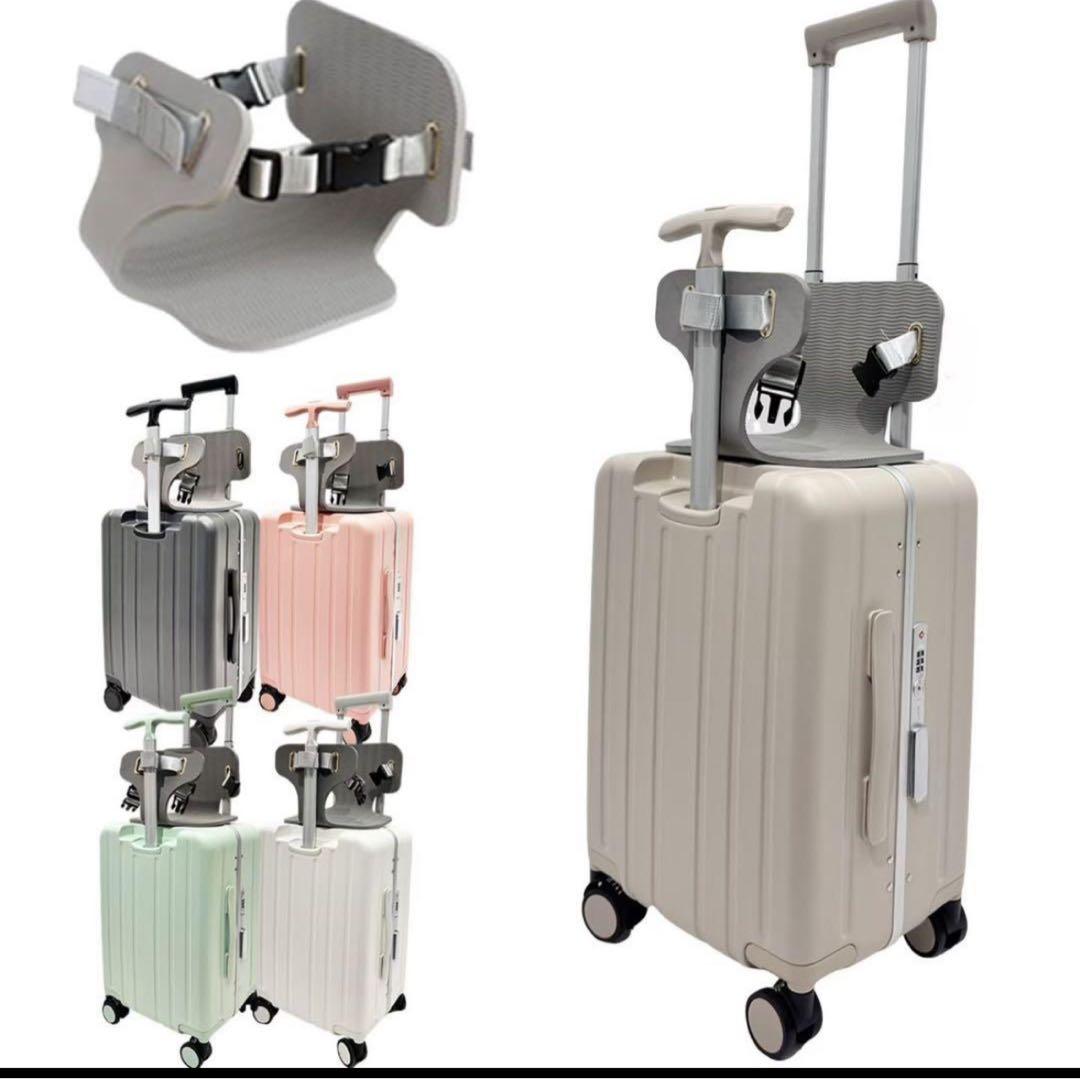 機内持ち込みタイプ キッズキャリー 乗れるキャリーキャリーバッグ　グリーン