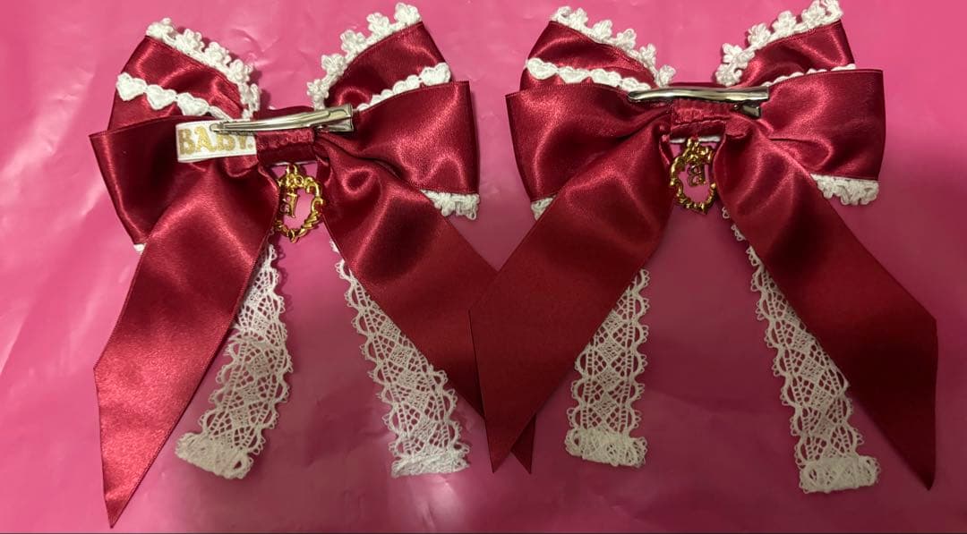 くみゃちゃん クリップ BABY,THE STARS 赤と黒セット