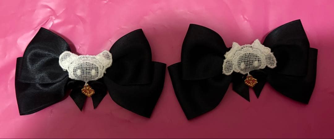 くみゃちゃん クリップ BABY,THE STARS 赤と黒セット