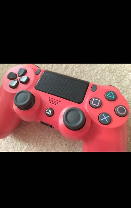 PS4 純正 ワイヤレス コントローラー レッド ジャンク 値下げ可能です❗❗