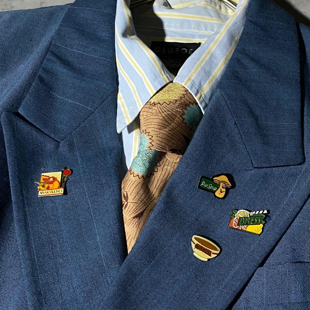 90s vintage レトロセットアップ スーツ ピンズ No.202成人式