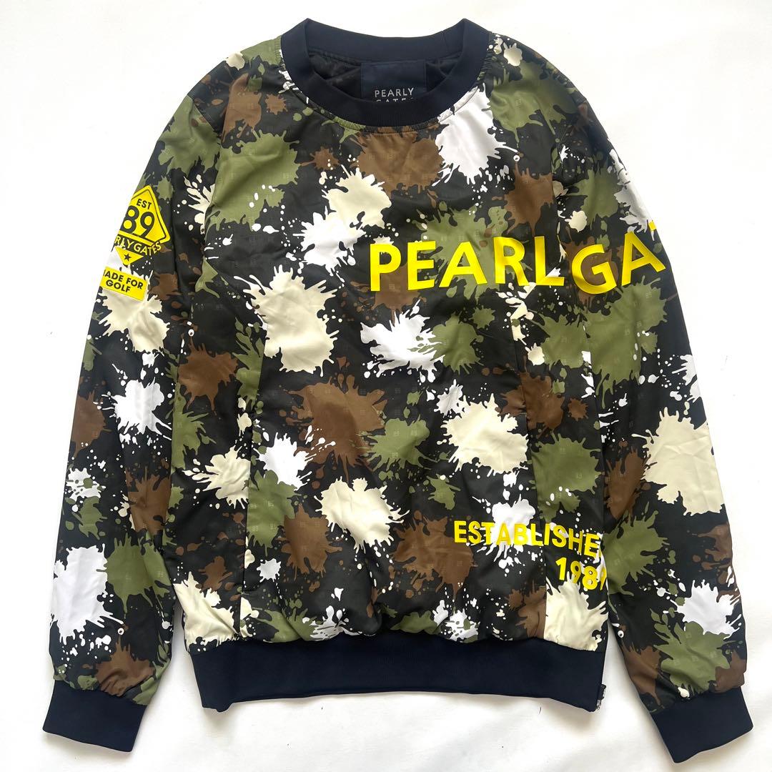 Pearly gates パーリーゲイツ　スニード　ナイロン　メンズ　迷彩　ロゴ