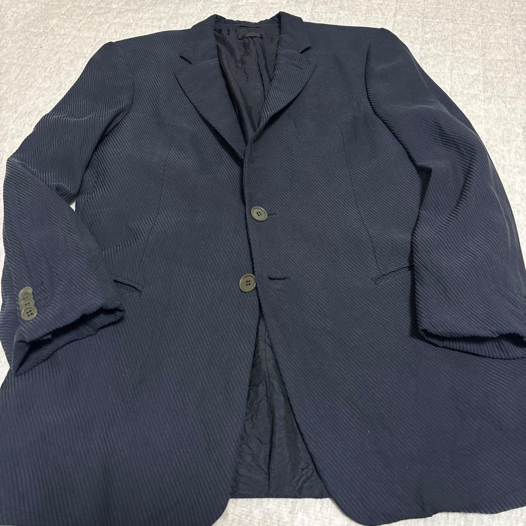GIORGIO ARMANI スーツ　ネイビー　レーヨン　シルク　イタリア製