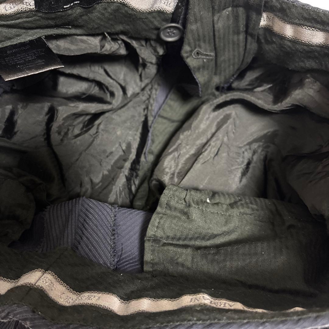 GIORGIO ARMANI スーツ　ネイビー　レーヨン　シルク　イタリア製