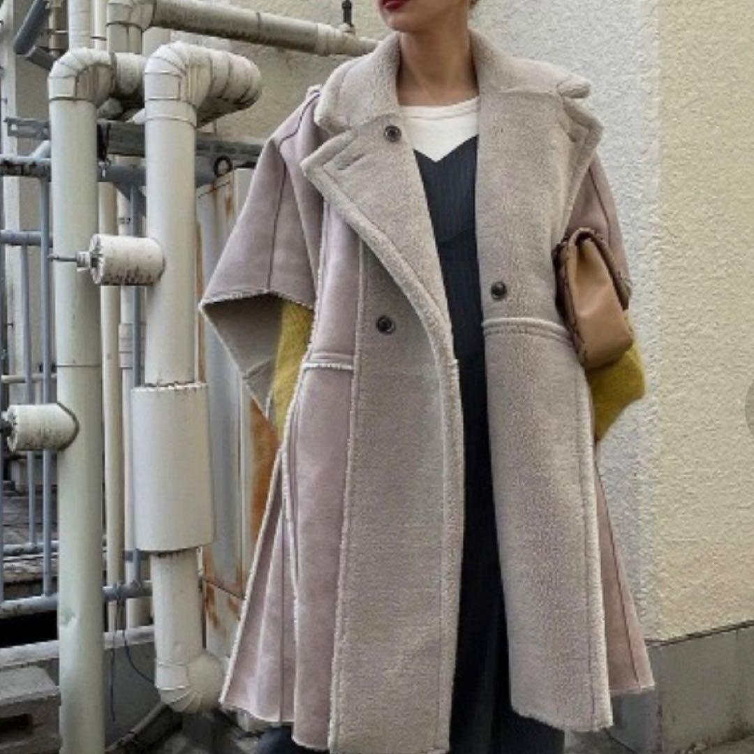 AmeriVINTAGE リバーシブル ボアポンチョ ロングコート　アメリ