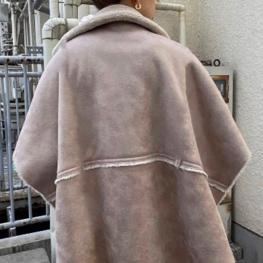 AmeriVINTAGE リバーシブル ボアポンチョ ロングコート　アメリ