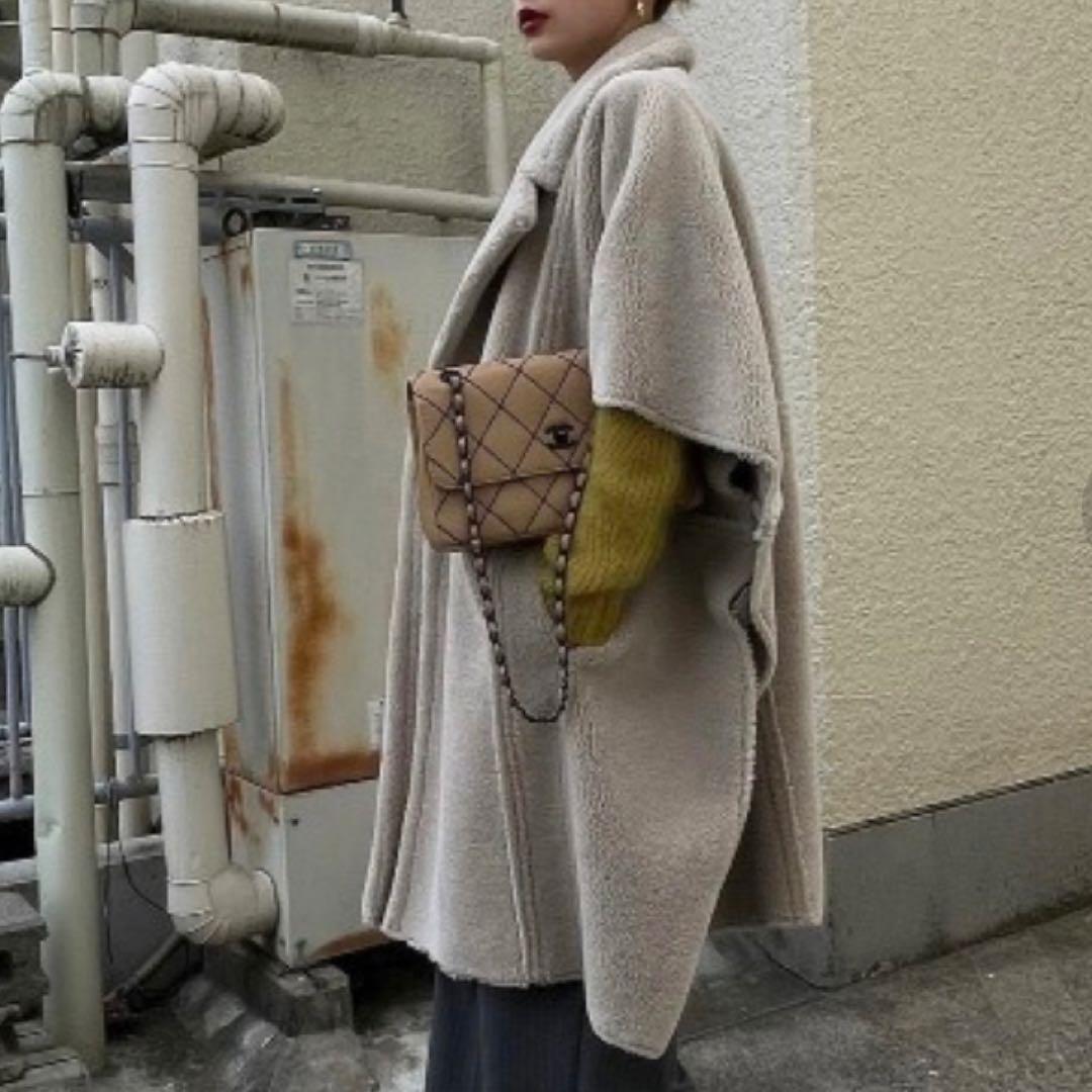 AmeriVINTAGE リバーシブル ボアポンチョ ロングコート　アメリ