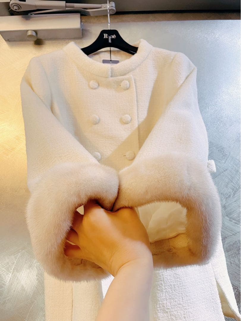 最終価格！ 新品未使用 Rene リボン ファーコート