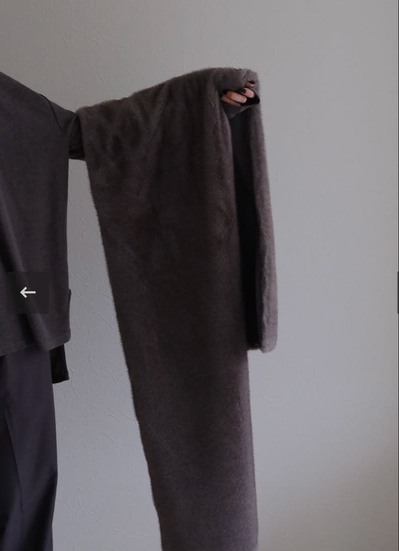 ella selectshop エラ ecofur stole gray