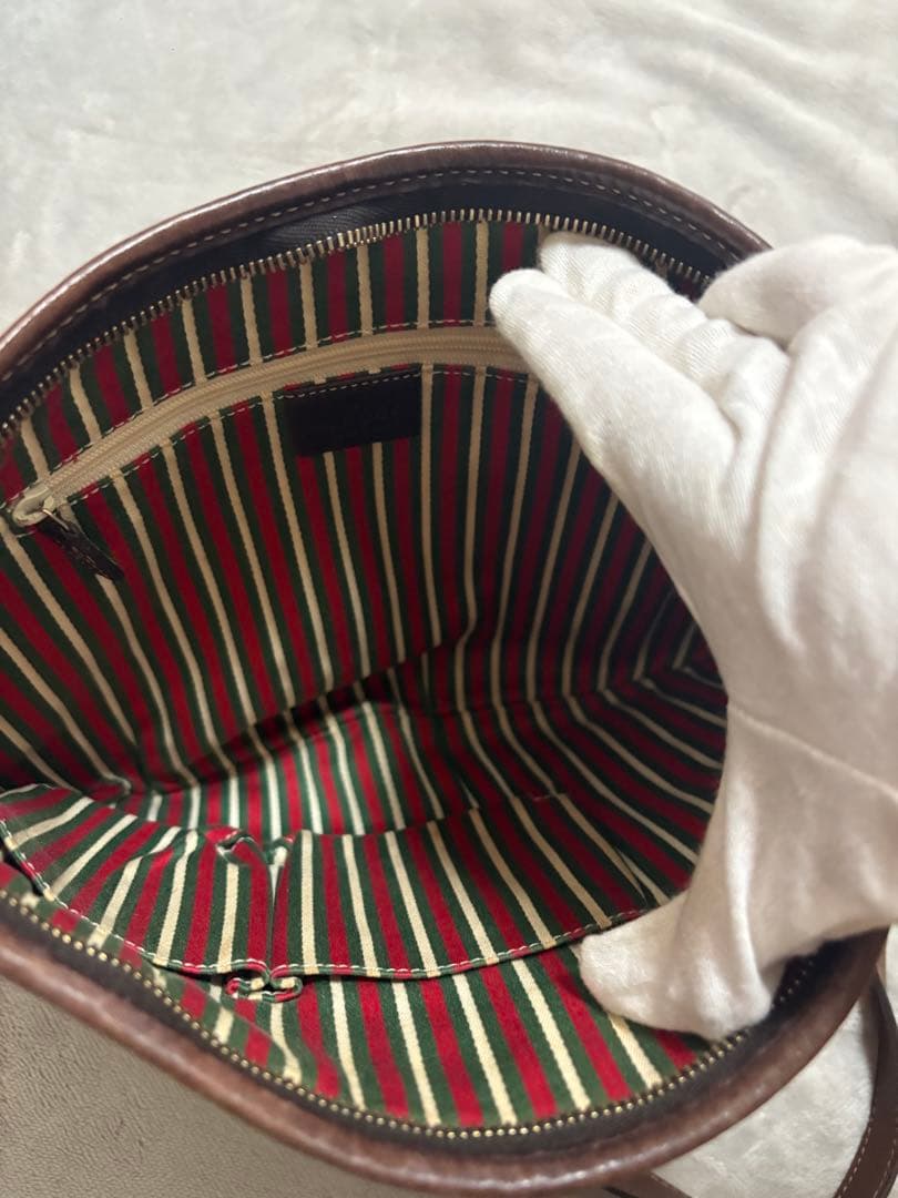 グッチ ニューブリット クロスボディ ショルダーバッグ GGキャンバス