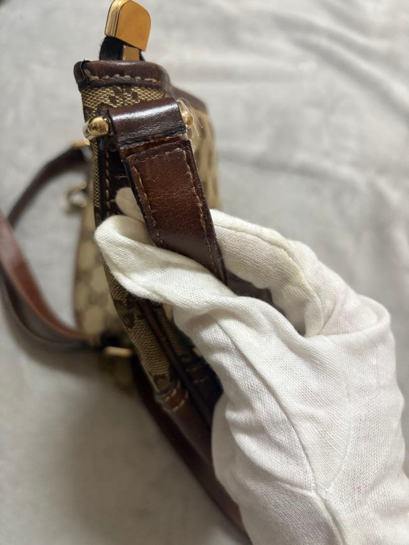 グッチ ニューブリット クロスボディ ショルダーバッグ GGキャンバス