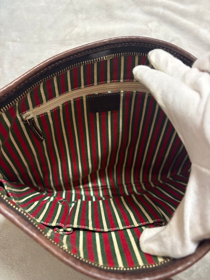 グッチ ニューブリット クロスボディ ショルダーバッグ GGキャンバス