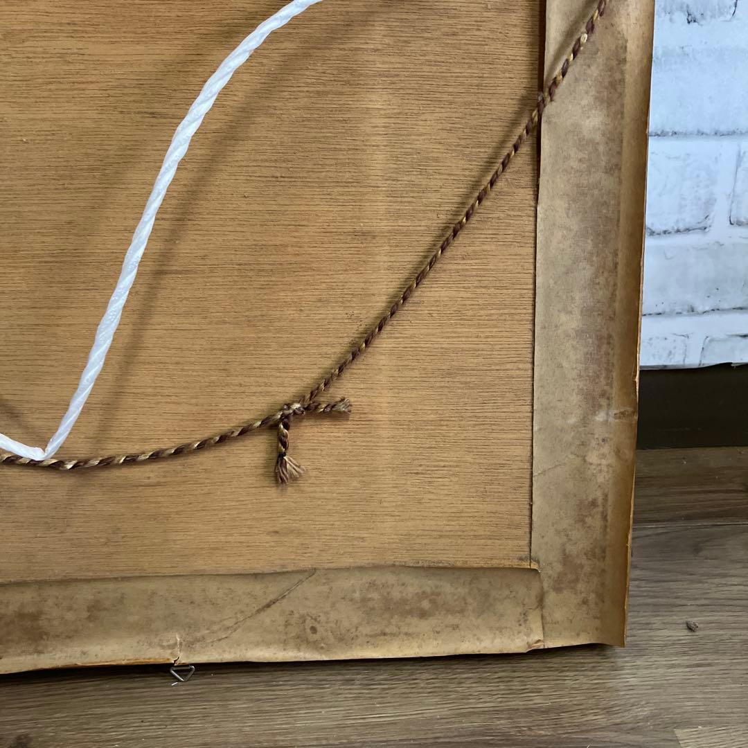 松庵 武比古 作 扇 虎 額装 伝統工芸 縁起物 金工芸 彫金 壁掛け 立掛け