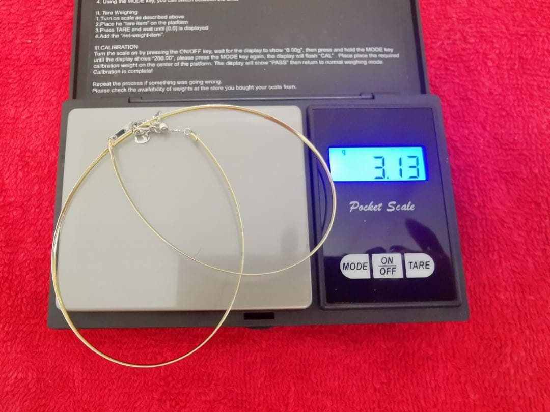 K18YG WGオメガネックレスリバーシブル