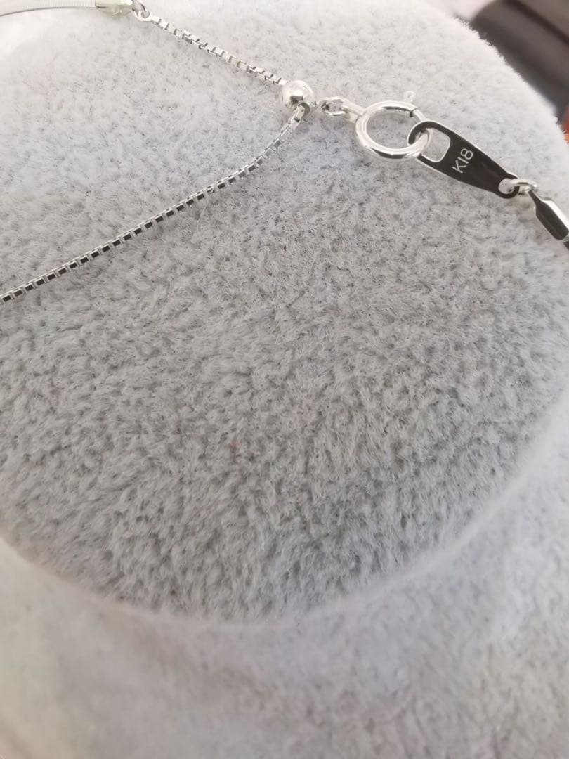 K18YG WGオメガネックレスリバーシブル