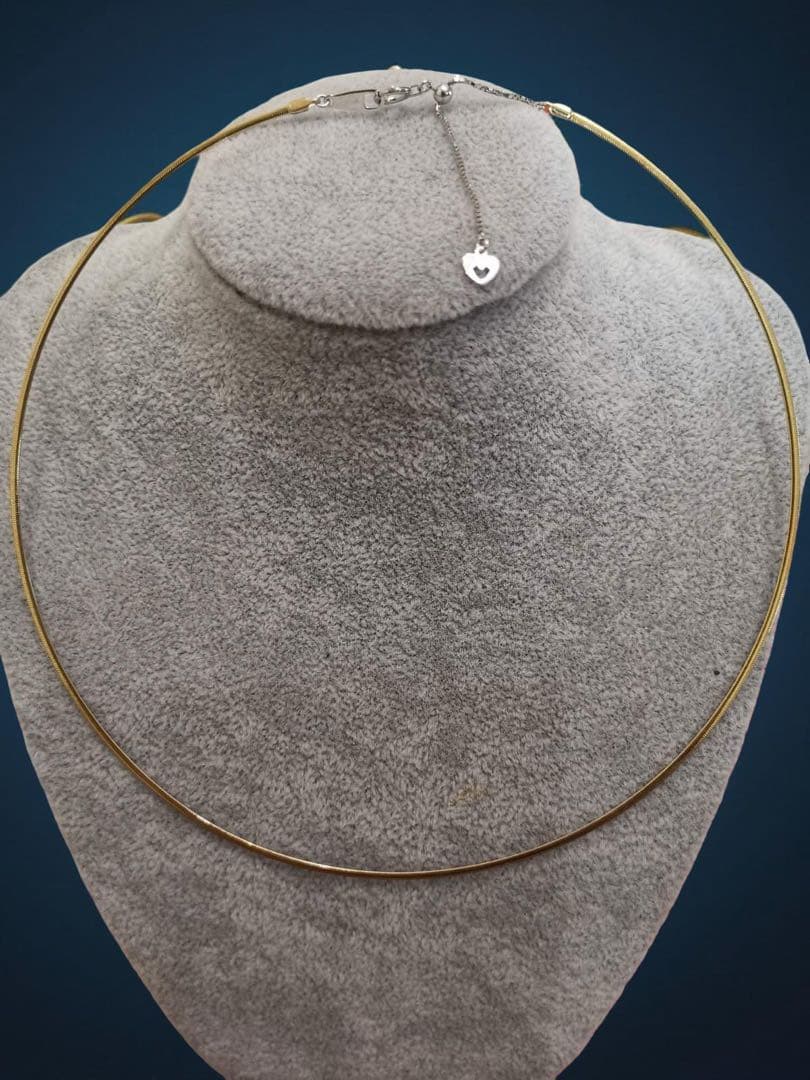 K18YG WGオメガネックレスリバーシブル