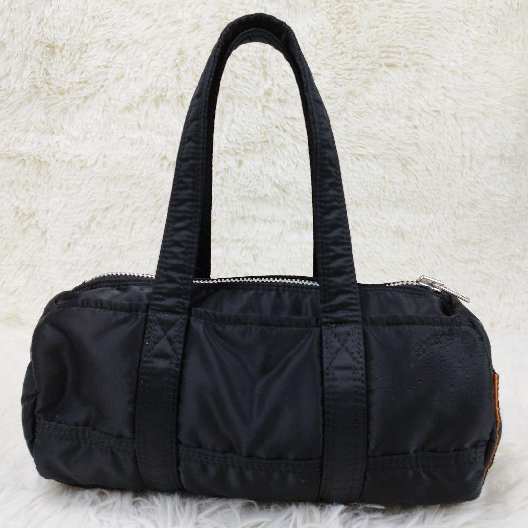 ✨美品✨ ポーター タンカー ドラムバッグ ミニボストンバッグ 黒 ナイロン
