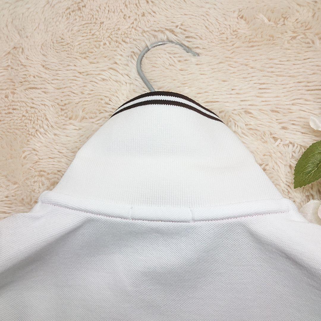 美品✨MONCLER ポロシャツ ホワイト ビッグロゴ ワッペン M