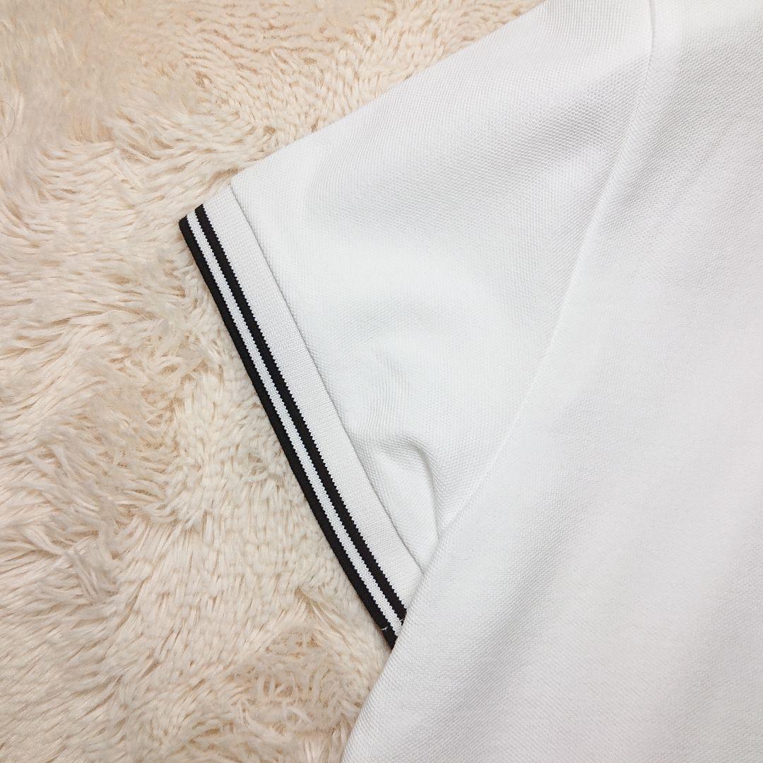 美品✨MONCLER ポロシャツ ホワイト ビッグロゴ ワッペン M