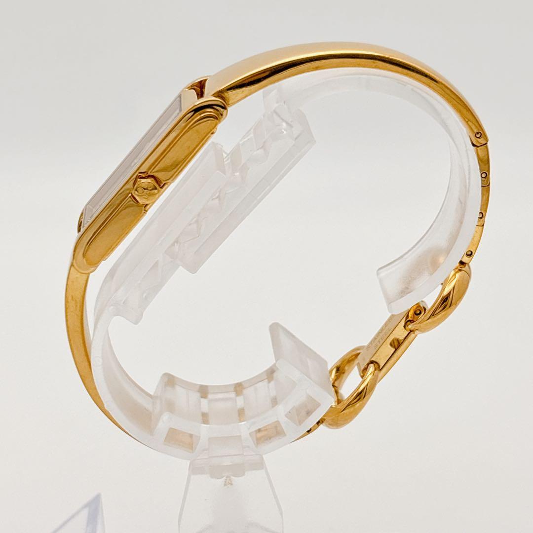 【希少・電池新品】GUCCI 109 ゴールド 2Pダイヤ バングルウォッチ