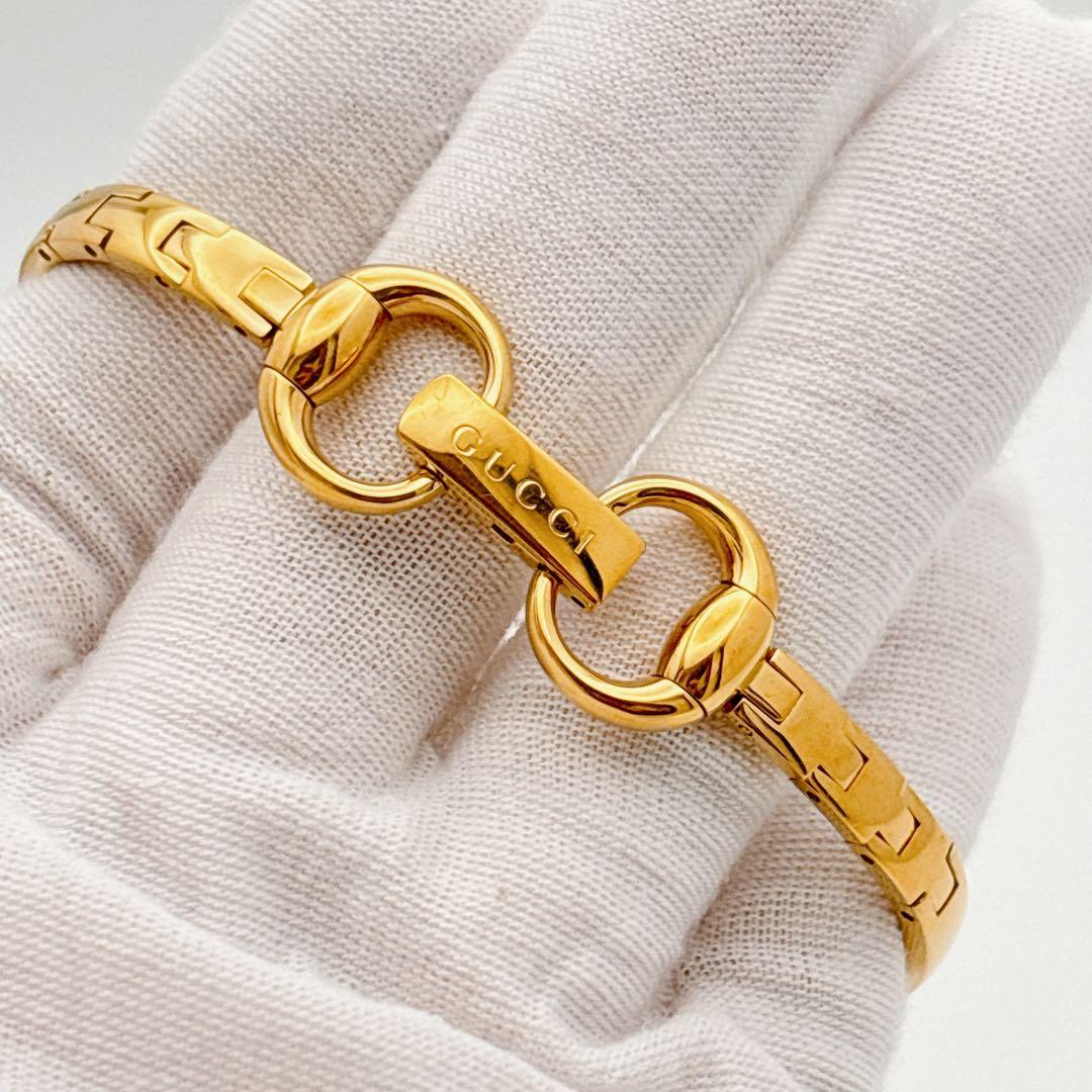 【希少・電池新品】GUCCI 109 ゴールド 2Pダイヤ バングルウォッチ