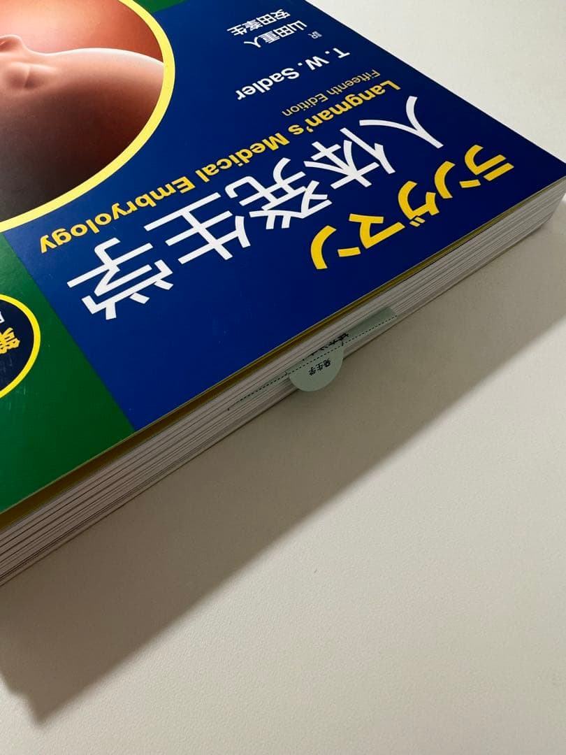 ラングマン人体発生学　第12版　原書第15版