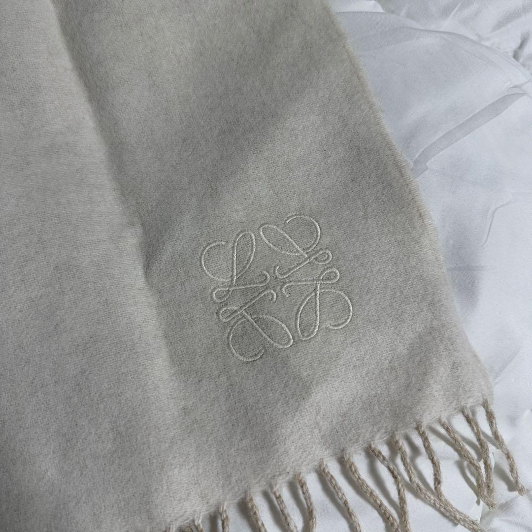 LOEWE バイカラー スカーフ（ウール&カシミヤ）