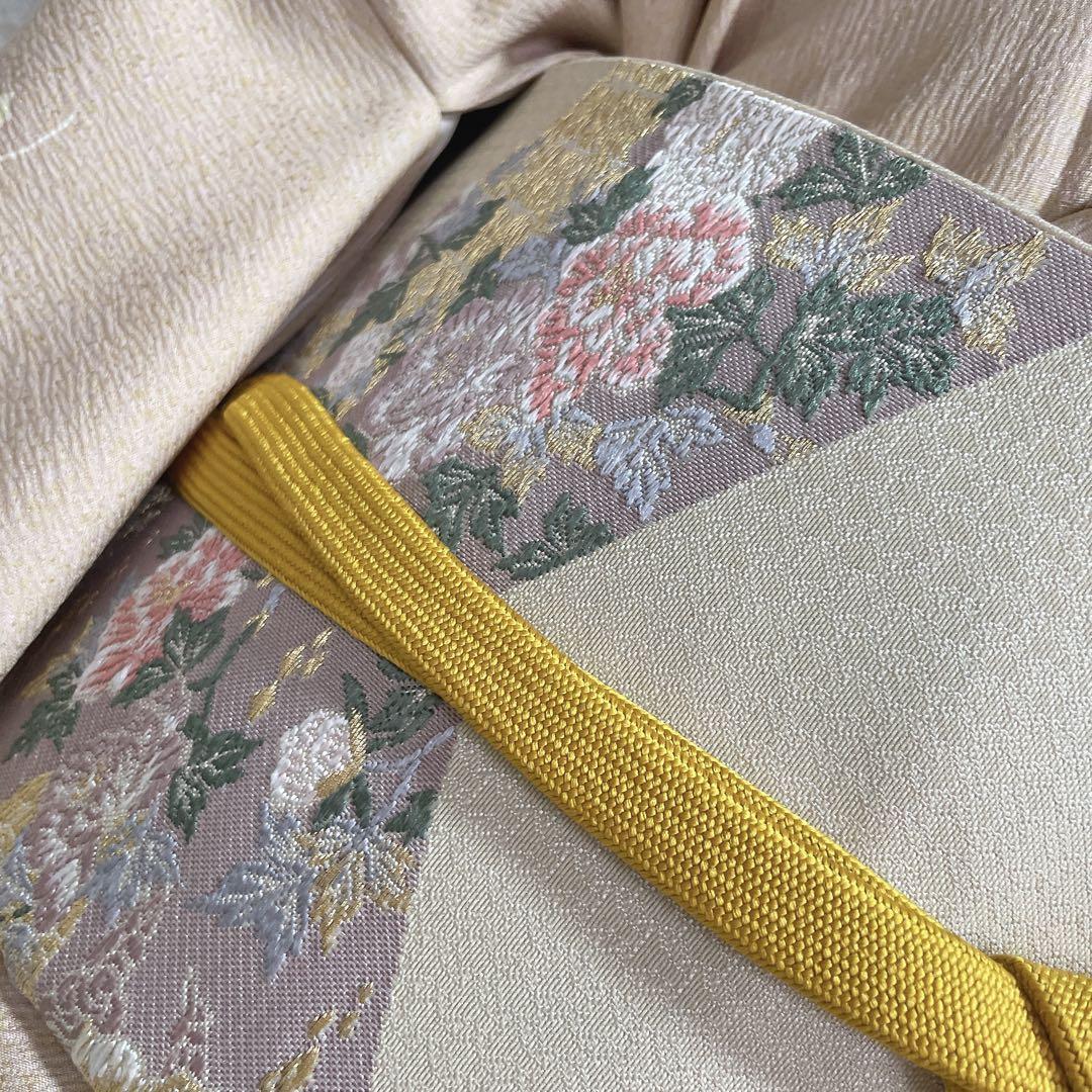 訪問着　フルセット　桜　絞り　パールトーン加工　春らしい　入学式　卒業式　P4