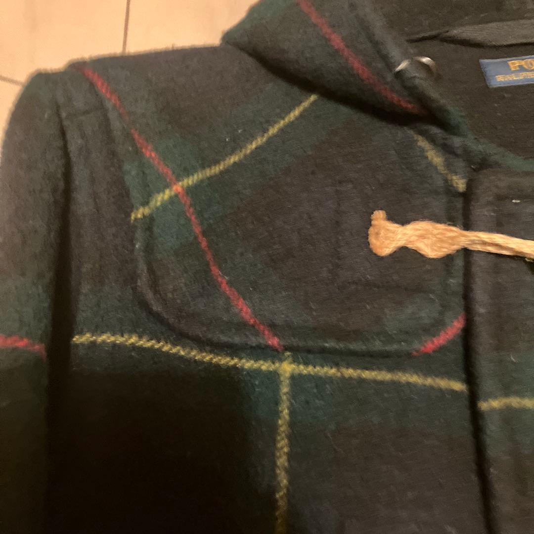 ラルフローレン ダッフルコート タータンチェック S