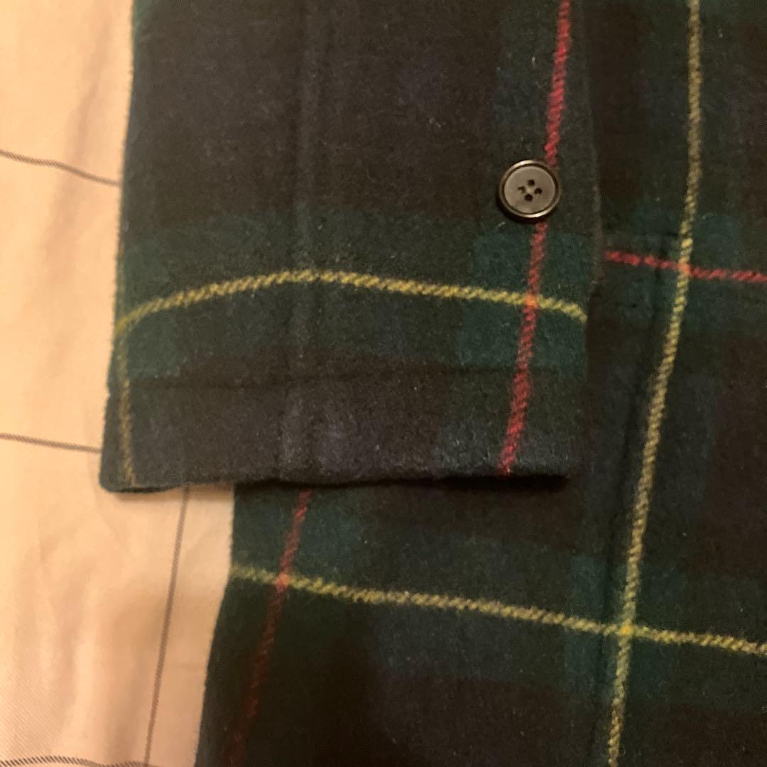 ラルフローレン ダッフルコート タータンチェック S