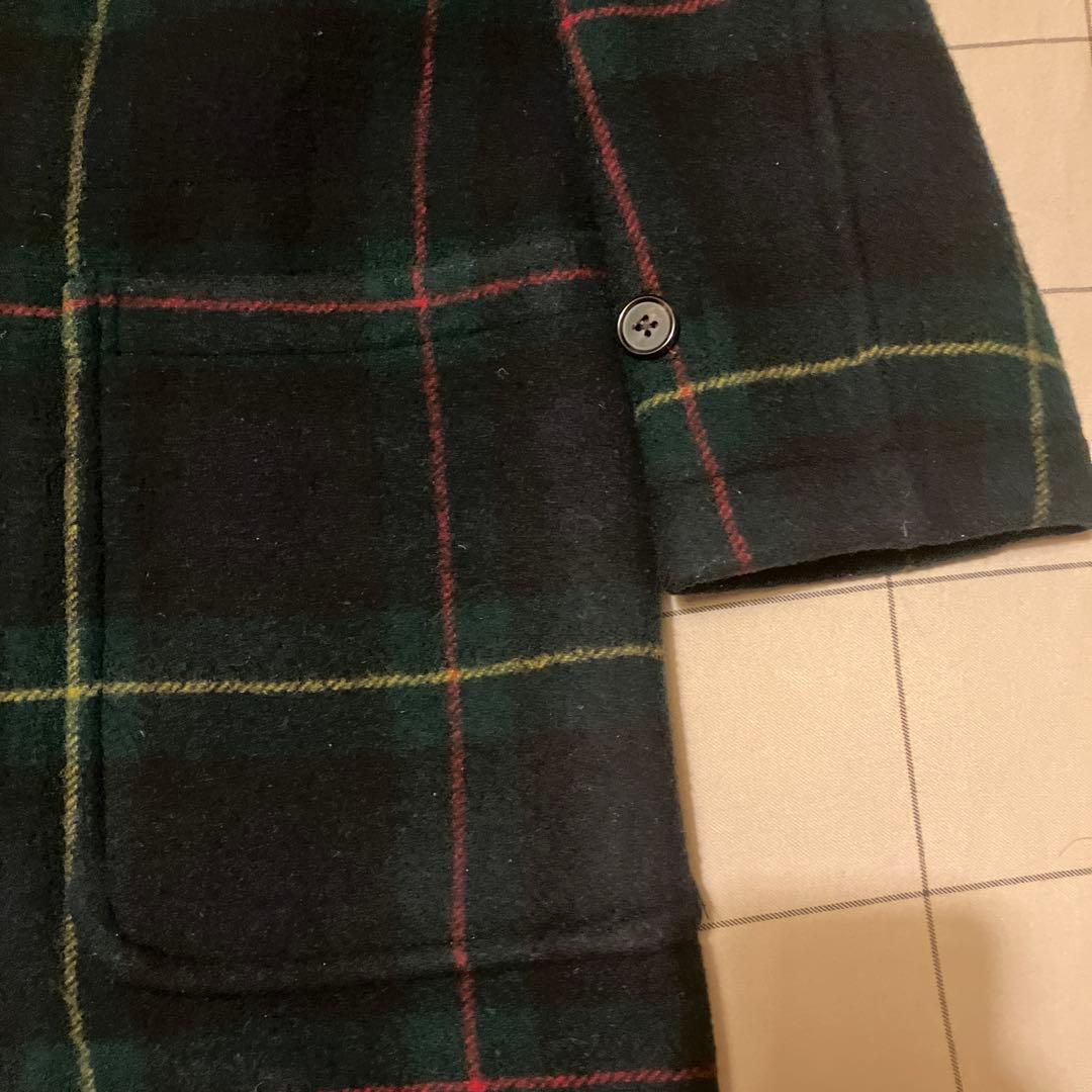 ラルフローレン ダッフルコート タータンチェック S