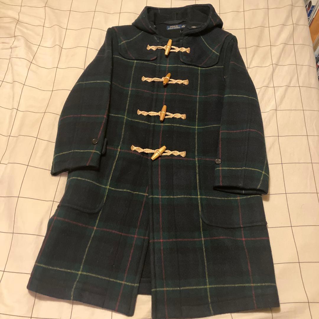 ラルフローレン ダッフルコート タータンチェック S