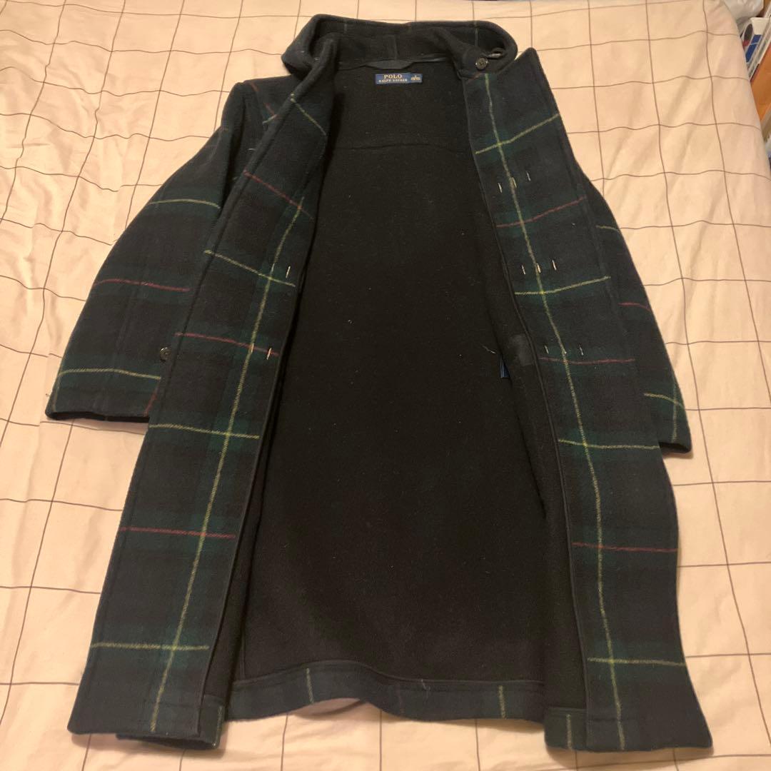 ラルフローレン ダッフルコート タータンチェック S