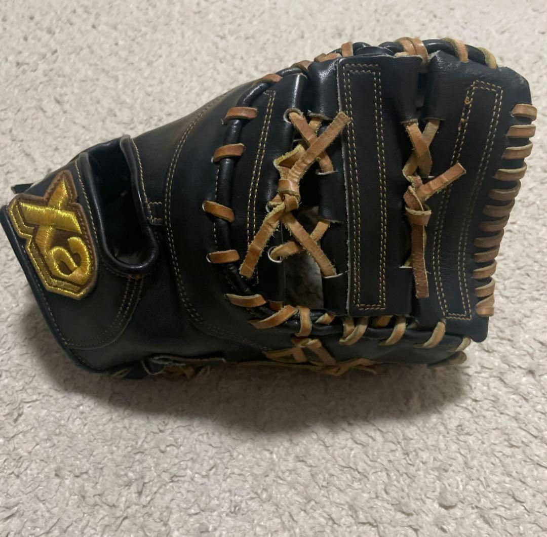 ザナックス 硬式ファーストミット 黒 右投げ　大人用