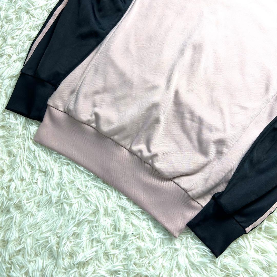 希少Lピンク黒 ビームス別注adidas トラックジャケット 刺繍ビンテージ