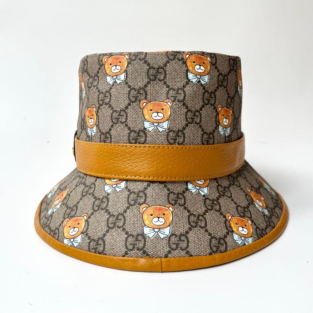 美品 グッチ バケットハット テディベア GGスプリーム EXO KAI
