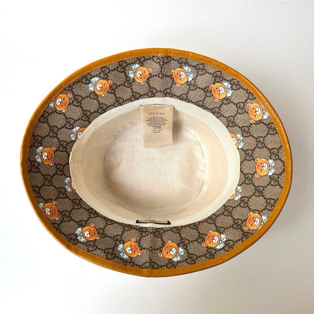 美品 グッチ バケットハット テディベア GGスプリーム EXO KAI